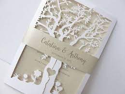 Cricut Wedding Invitations How To Make Cricut Wedding Invitations Fall Wedding Invitations Tree Wedding Invitations