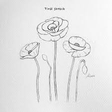 Kate Kyehyun Park Urbankate In Ca Photos Et Videos Instagram Flower Drawing Tutorials Flower Drawing Poppy Drawing