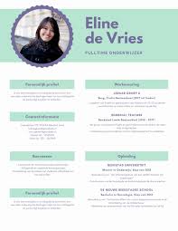 Pagina 3 Gratis Afdrukbaar Cv Voorbeeld En Templates Canva