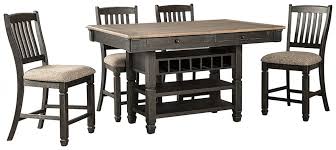 Browse our inventory of counter table sets today to find that perfect piece for your dining area. Tyler Creek Counter Height Dining Table And 4 Barstools D736 124 4 32 Dining Room Groups Milwaukee Furniture