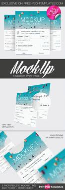 3 Free Facebook Event Page Mock Ups In Psd On Behance Id Card Template Facebook Event Free Business Card Templates