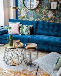 Homestocknl Chesterfield Look Bank Model Marieke Kleur Blauw Huiskamerideeen Interieur Woonkamer Retro Bank