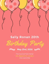 Download free birthday party itinerary templates. Birthday Party Program Maker Design Personalized Program Online Fotor