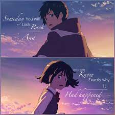 Characters who appear in the anime film your name and their associated tropes. Alisha W Anime Quotes Anime Your Name Anime