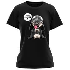 Check spelling or type a new query. T Shirts Femmes Parodie Star Wars Dark Vadog Et Le Carlin Se Prenant Pour Dark Vador