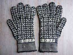 Prince Of Wales Knitting Gloves