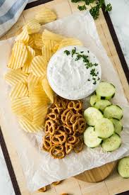 Chips used include potato chips, tortilla chips, corn chips, bean chips, vegetable chips, pita chips, plantain chips and others. Best Sour Cream Chip Dip Recipe Must Love Home