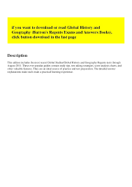 Pdf Ebook Global History And Geography Barrons Regents