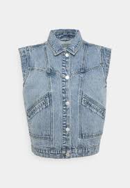 Maybe you would like to learn more about one of these? B Young Bybckarla Waistcoat Veste Sans Manches Ligth Blue Denim Denim Bleu Gris Zalando Fr