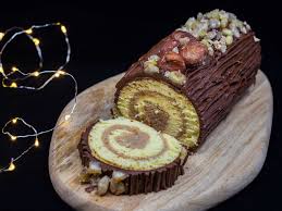 Buche Roulee Marron Chocolat Free The Pickle Recette Menu De Noel Vegetarien Menu De Noel Buche De Noel Roulee