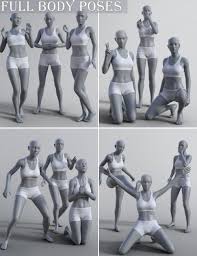 Easier Pose Creation For Genesis 8 Female 3d Models And 3d Software By Daz 3d Poses Female Anatomy Reference Figure Drawing