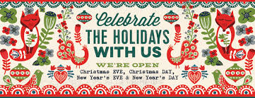 Most stores will be open from 7 a.m. Celebrate The Holidays With Us Up On The Roof