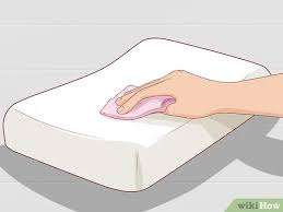 Spot clean only and air dry. 3 Ways To Clean A Memory Foam Pillow Wikihow