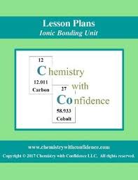 Ionic Bonding Unit Lesson Plans For Level Chemistry Students Advanced Chemistry Students Amp A Flipped Classroom Vocabulary Cards Ionic Bonding Curriculum