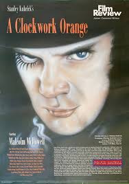 A Clockwork Orange Vintage James Cameron-Wilson Film Review Poster 24 x 34