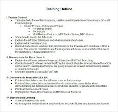 A scenario outline must contain an examples (or scenarios) section. Free 7 Amazing Training Outline Templates In Pdf Ms Word