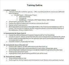 Check spelling or type a new query. Free 7 Amazing Training Outline Templates In Pdf Ms Word