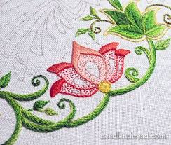 Secret Garden Flowers Thread Colors Stitch Details Embroidery Patterns Embroidery Tutorials Crewel Embroidery