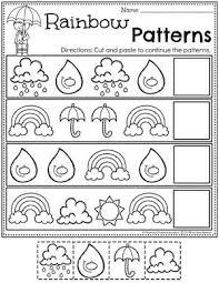 Rainbow Activities Planning Playtime Preschool Themes Preschool Patterns Pattern Worksheet