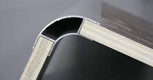 Campervan Furniture Corner Profile Large Radius 40mm 1000mm Anodised Aluminium