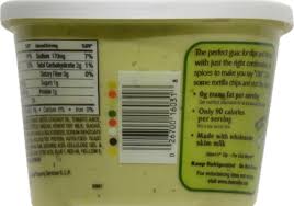 Calories in french onion dip based on the calories, fat, protein, carbs and other nutrition information submitted for french onion dip. Deans Guacamole Dip 16 Oz Food 4 Less