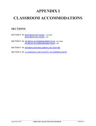 classroom accommodations