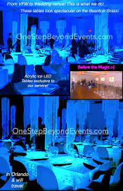 We Decorate All Of Florida Outdoor Party Lighting Glow Table Glow Theme Party