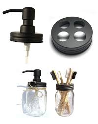 Check spelling or type a new query. Mason Jar Bathroom Accessory Lid Set Mason Jar Soap Etsy In 2021 Mason Jar Soap Dispenser Mason Jar Bathroom Organizer Mason Jar Bathroom Decor