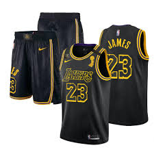 Los angeles lakers lebron james statement edition swingman jersey. La Lakers Lebron James Mamba Inspired Set Black Jersey Shorts