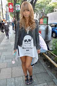 Similar to the ombre hair, asian hair with blonde highlights is another safe route to take for hair coloring newbies. Blonde Tan In Harajuku A Blonde Japanese Girl Wearing A Flickr