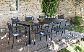 Table de jardinhelloshop26 table de jardin moderne aluminium 150 x 90 cm argent helloshop26 2208262. Table Extensible De Jardin Meubles De Jardin Alinea