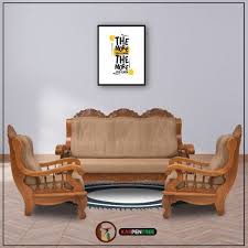 You can visit and register on this website, please click here to get more. Noctua 3 1 1 Wooden Sofa Set In Pure Kerala Forest Teak Wood