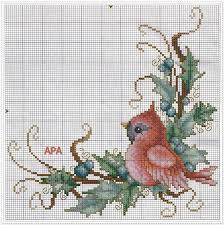 cross stitch baby cardinal no color chart available