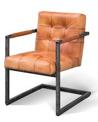 Directors stuhl in dick gealtertes büffelleder gewickelt. Casa Padrino Vintage Industrial Echtleder Armlehn Stuhl Alle Farben Luxus Sessel Industrie Armlehner Design Mobel Buffelleder