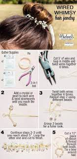 Add A Special Touch To Your Hairstyle When You Make This Wired Whimsy Hair Jewelry Perfect For Prom W Bead Hair Accessories Hair Jewelry Wedding Hair Jewelry