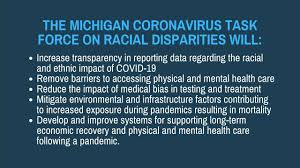 Visit your state's vaccine dashboard to learn more about their distribution guidelines. Mdhhs Coronavirus Task Force On Racial Disparities