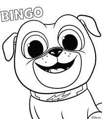Puppy Dog Pals Coloring Page Bingo Puppy Coloring Pages Dog Coloring Page Dogs And Puppies