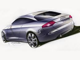 2003 Audi Nuvolari Quattro Concept Rear Angle Drawing 1024x768 Wallpaper Avtomobili