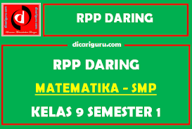 Download rpp matematika 1 (satu) lembar smp tahun 2020 _dalam melaksanakan tugasnya sebagai pengajar, seorang pendidik/guru seharusnya memiliki panduan dalam proses pembelajaran. Contoh Rpp Daring Mtk Kelas 9 Smp Format 1 Lembar Dicariguru Com