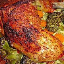 Wurzige Hahnchenschenkel Auf Gemuse Im Romertopf Von Dodith Chefkoch Rezept Hahnchen Schenkel Hahnchenschenkel Kochen