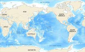 Then it was still a great idea to have all landmasses on one map, and cutting the pacific was. Pacific Centered World Map