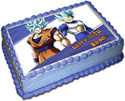 We provide the finest quality images Amazon Com Goku Cake Toppers Frosting Icing Decorations Grocery Gourmet Food