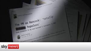 In the messages the pm described matt hancock as 'f***** hopeless' and suggested replacing him with gove. Dominic Cummings Pm Calls Hancock Useless In Whatsapp Messages Youtube