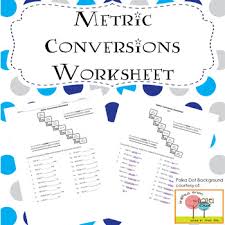 Metric Conversions Worksheet Practice With Answer Key