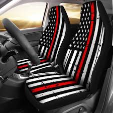Usa Flag Red Stripes Car Seat Covers Set Of 2 Liberty Tee Shop Car Seat Cover Striped Car Seat Cover Car Seats Car Seat Cover Sets