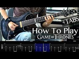 как играть на гитаре Nirvana Smells Like Teen Spirit How To Play Game Of Thrones On Guitar Tabs Included Youtube Games To Play Guitar Music Tutorials