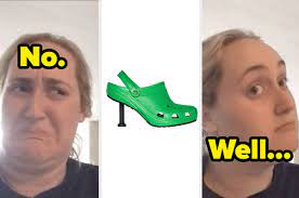 Get the fashion without sacrificing comfort with comfortable heels & wedges for women! Balenciaga And Crocs Made A Stiletto Shoe