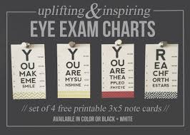 Free Printable Mini Eye Exam Chart Note Cards Project