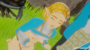 lvl3toaster, link, princess zelda, nintendo, the legend of zelda, the  legend of zelda: breath of the wild, the legend of zelda: tears of the  kingdom, eyebrows, wall, animated, blender (medium), video, 1boy,