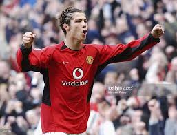 Cristiano ronaldo signed manchester united 2006 panini shiny sticker #69. Cristiano Ronaldo Of Manchester United Celebrates His Part In Ruud Cristiano Ronaldo Ronaldo Manchester United